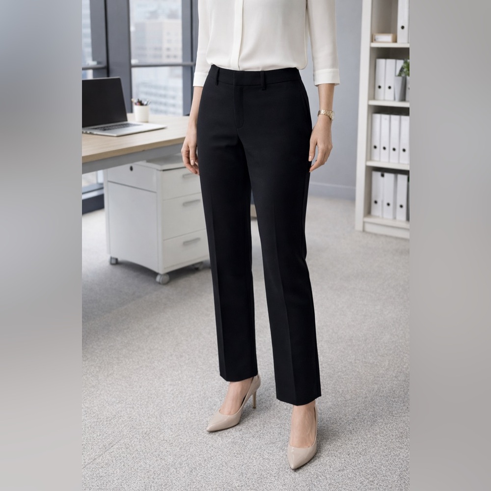 Black quince- Classic Tailored Style pants-Small petite  28” inseam